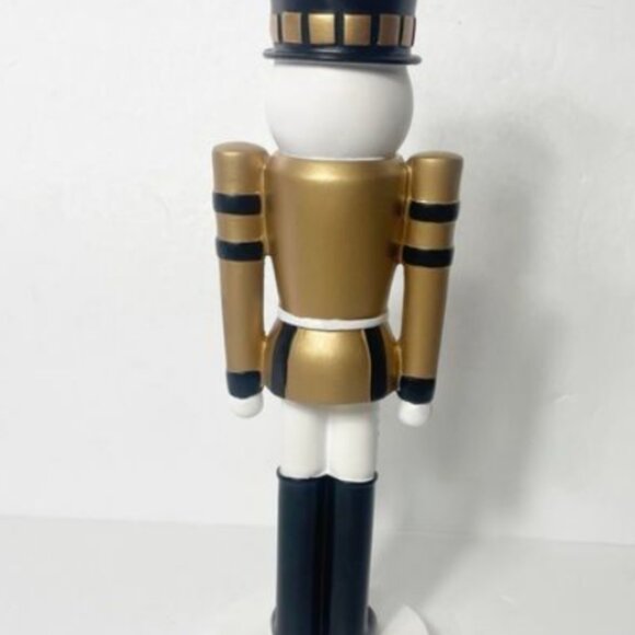 PartyLite Nutcracker Tealight Taper Candle Holder Gold Black Retired Collectible - Picture 5 of 10